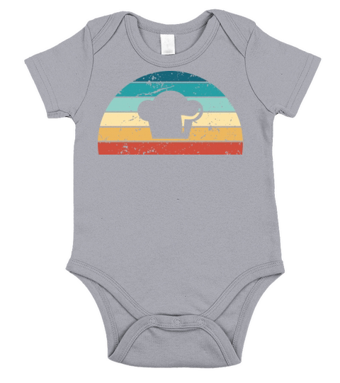 Retro Cooking Sunset Vintage cook Sunrise Short Sleeve Baby One-Piece