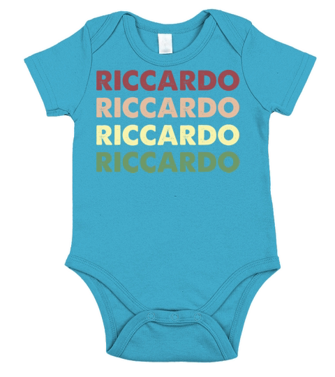 Riccardo Shirt - Funny Personalized Name Riccardo Short Sleeve Baby One-Piece