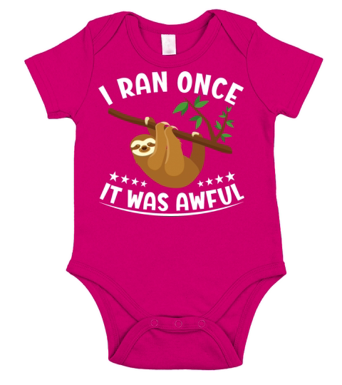 Sarcastic Running Quote Short Sleeve Baby One-Piece