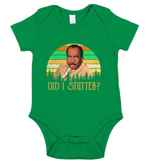 Stanley Hudson did i stutter sunset vintage shirt Short Sleeve Baby One-Piece
