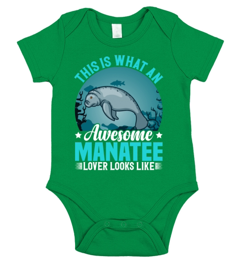 This Is What an Awesome Sea Cows Manatee Lover Short Sleeve Baby One-Piece