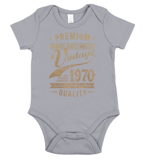 Vintage 1970 Aged To Perfection Short Sleeve Baby One-Piece