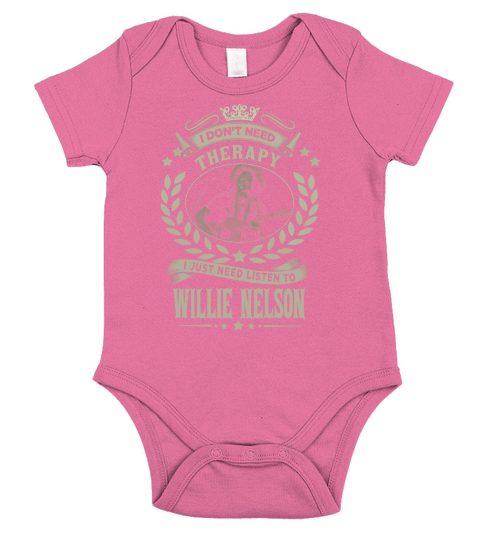 Willie Nelson Short Sleeve Baby One-Piece