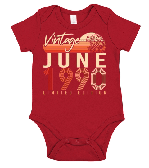 Year Of Construction 1990 In June Short Sleeve Baby One-Piece
