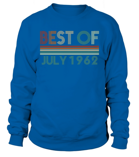 60th birthday July vintage 1962 gift idea Sweatshirt Unisex