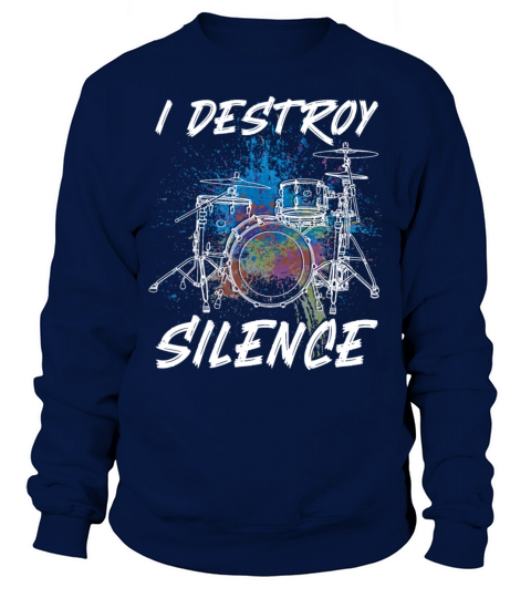 Drummer Drum Set Vintage Splash 80 Sweatshirt Unisex