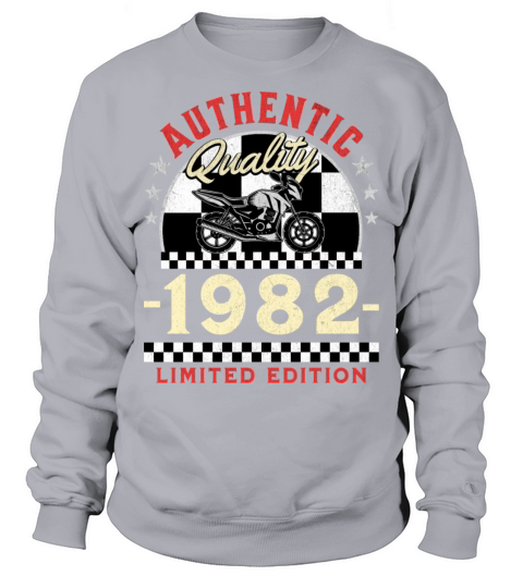 Happy 40th Birthday Biker 40 Years Old Vintage Sweatshirt Unisex