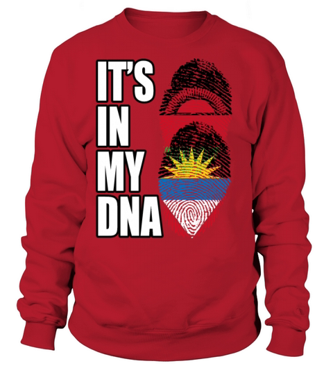 Malawian And Antiguan Mix Heritage DNA Flag Sweatshirt Unisex