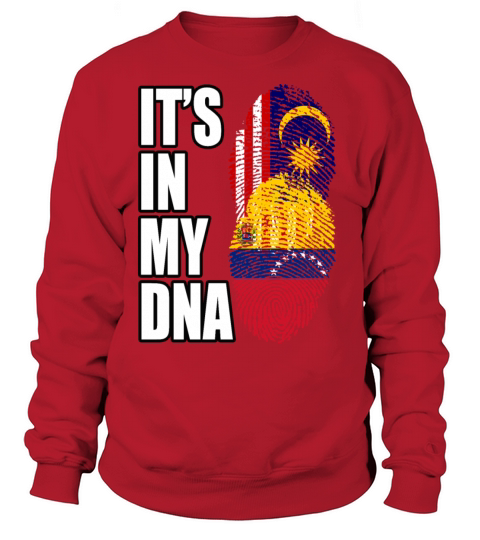 Malaysian And Venezuelan Mix Heritage DNA Flag Sweatshirt Unisex