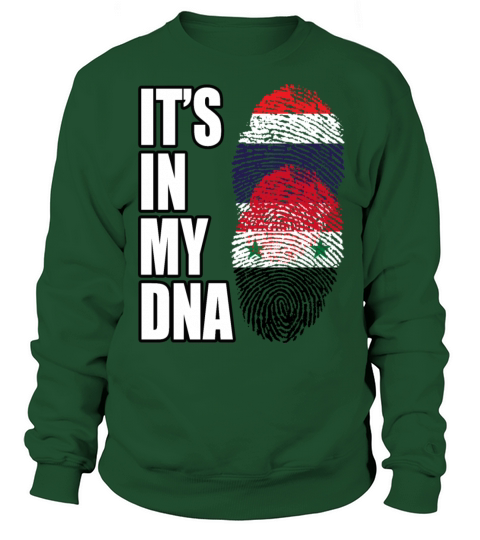 Thai And Syrian Vintage Heritage DNA Flag Sweatshirt Unisex