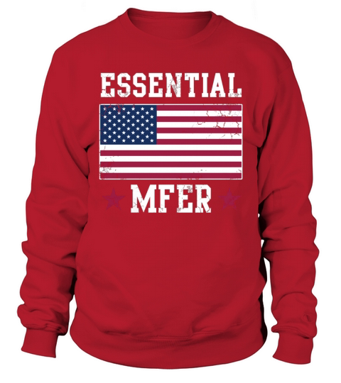 USA Essential MFER Worker American Flag Sweatshirt Unisex