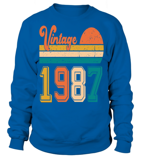 Vintage 1987 birthday gift Sweatshirt Unisex