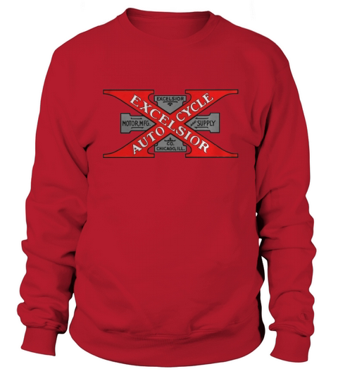Vintage Excelsior Motorcycle Logo Sweatshirt Unisex