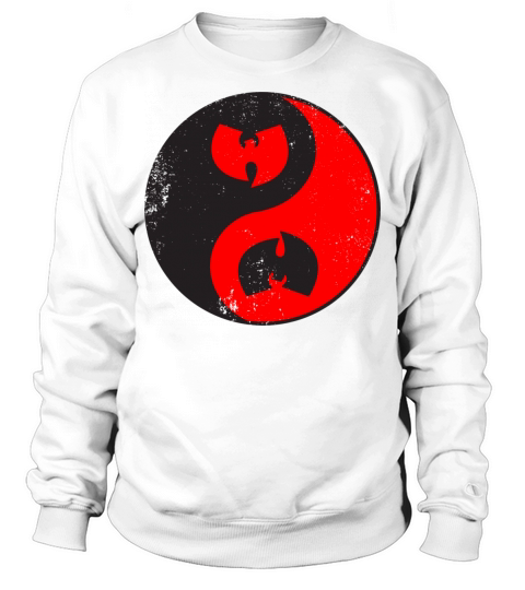 yin and yang wutang black and red Sweatshirt Unisex