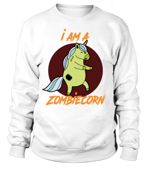 Zombie Unicorn Halloween Sweatshirt Unisex