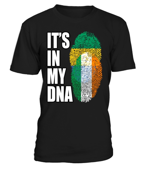 Gambian And Irish Mix Heritage DNA Flag T-Shirt Unisex