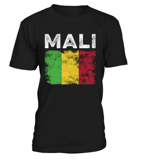 Mali Flag Distressed - Malian Flag T-Shirt Unisex