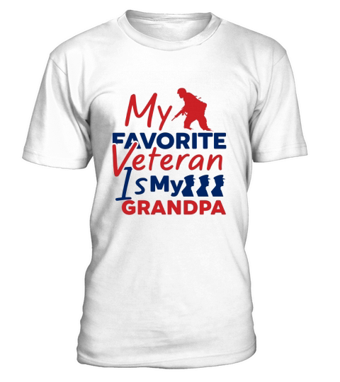 My Favorite Veteran Is My Grandpa T-Shirt Unisex