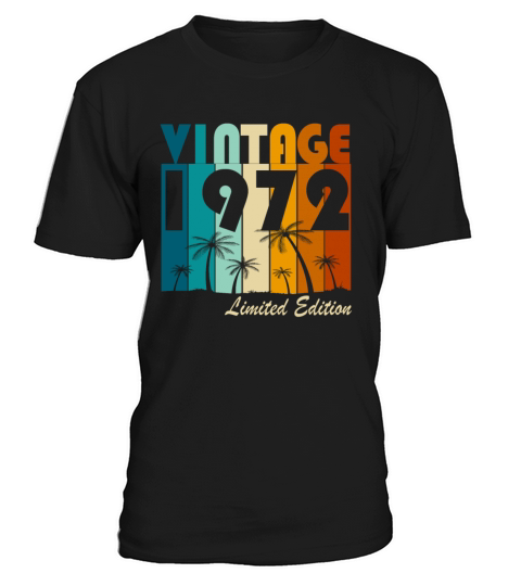 Vintage 1972 Vintage Retro Birthday Gift T-Shirt Unisex