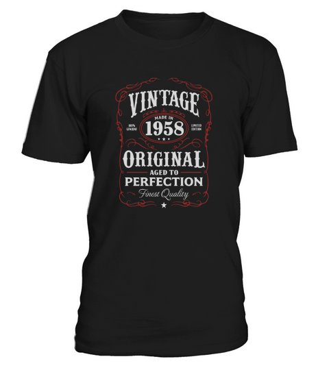 Vintage Made In 1958 Birthday Gift T-Shirt T-Shirt Unisex