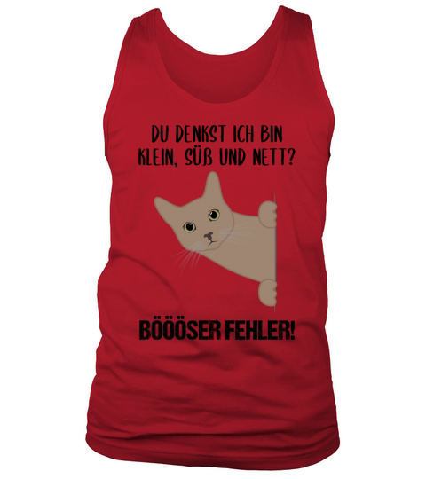Cat Small Sweet Nice Bad Mistake Quote Gift Tank Top Unisex