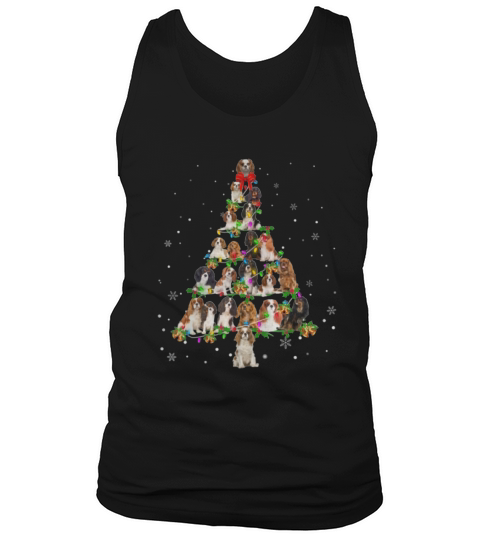 Cavalier King Charles Spaniel Christmas Tree shirt Tank Top Unisex