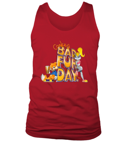 Conker s Bad Fur Day N64 Retro nintendo game fan shirt shirt Tank Top Unisex