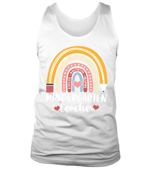 Educate Motivate Inspire Kindergarten Teacher Tank Top Unisex