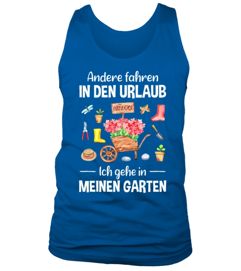 Garden Vacation Funny Quote Gardener Gift Idea Tank Top Unisex