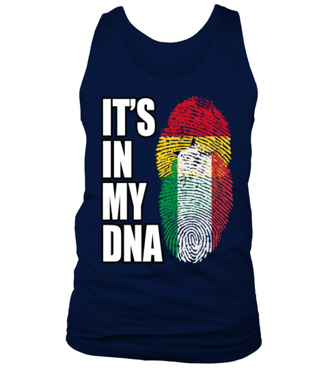 Ghanaian And Italian Mix Heritage DNA Flag Tank Top Unisex