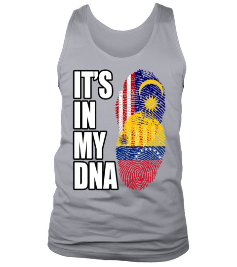 Malaysian And Venezuelan Mix Heritage DNA Flag Tank Top Unisex