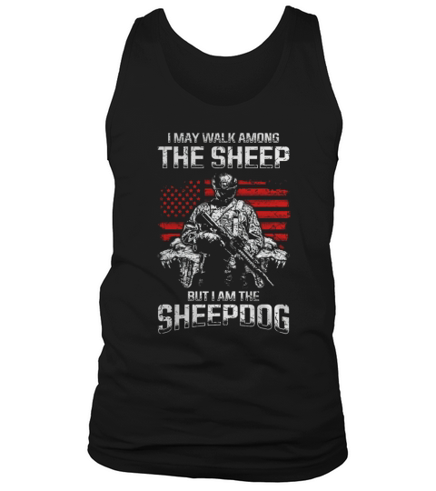 MILITARY - I AM A SHEEPDOG Tank Top Unisex