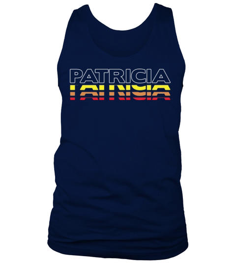 Patricia First Name Funny Vintage Sunset Patricia Tank Top Unisex