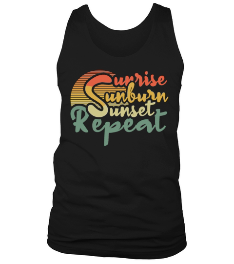 Retro Vintage Sun Beach 2022 Tropical Hello Summer Tank Top Unisex