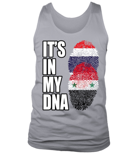 Thai And Syrian Vintage Heritage DNA Flag Tank Top Unisex