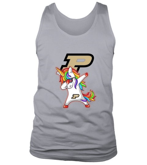 unicorn dabbing Purdue Tank Top Unisex