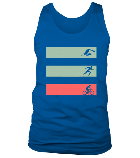 Vintage Swim Bike Run Tank Top Unisex