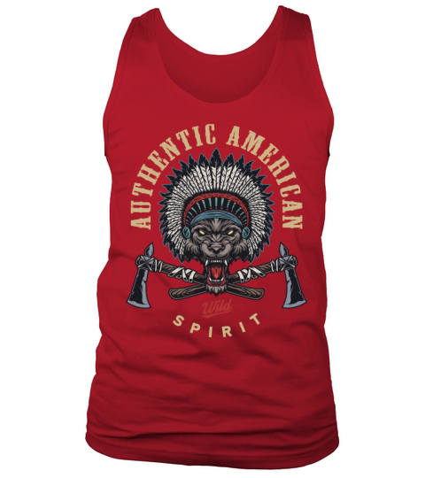 Wild West Colorful Vintage Wolf Tank Top Unisex