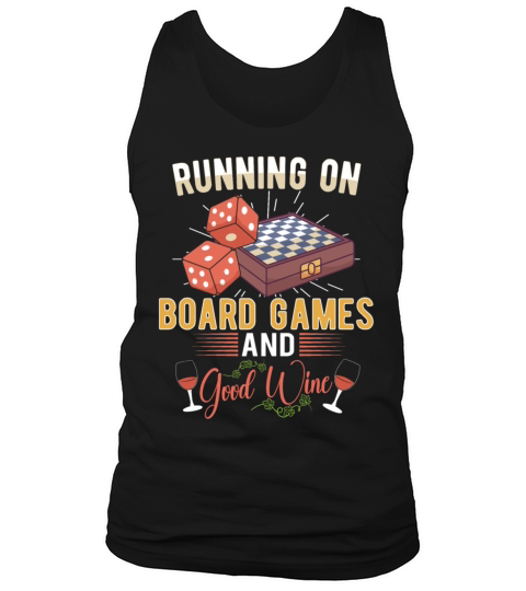 Wine Board Games Chess Board Game Player Gambling Tank Top Unisex