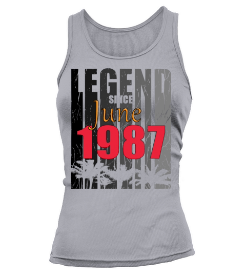 1987 vintage born in June gift Tank top Woman