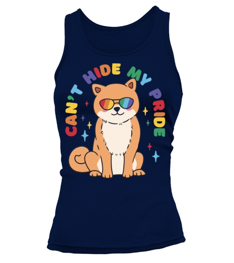 A corgi wearing pride sunglasses Tank top Woman