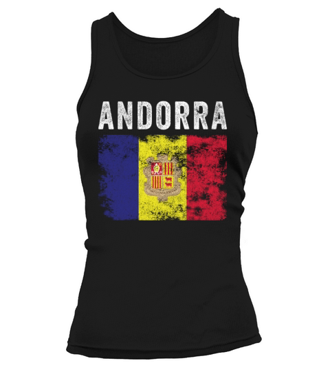 Andorra Flag Distressed - Andorran Flag Tank top Woman