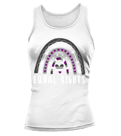 Asexual Quote Equal Rights Ace Rainbow Tank top Woman