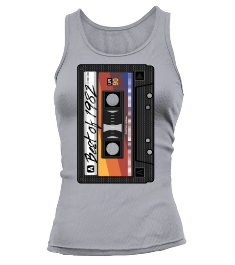 Best Of 1982 Mixtape Cassette Music Mix 80s Party Tank top Woman