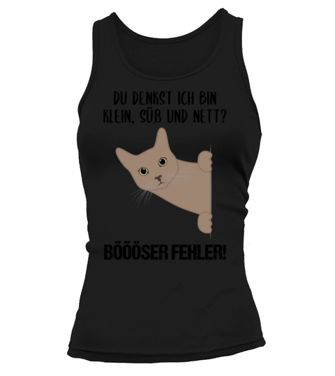 Cat Small Sweet Nice Bad Mistake Quote Gift Tank top Woman