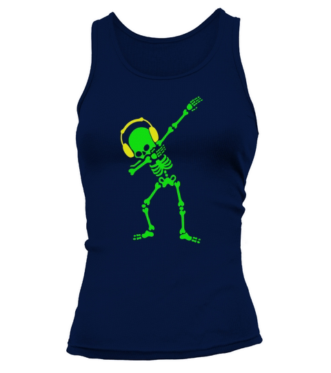 Dabbing Skeleton Dabbin Dab Hip hop funny Halloween Shirt Tank top Woman