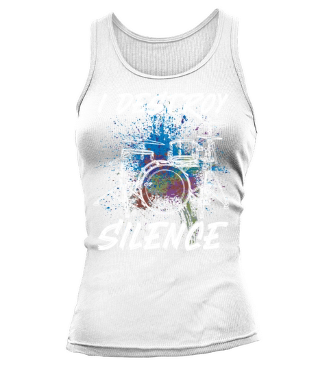 Drummer Drum Set Vintage Splash 80 Tank top Woman