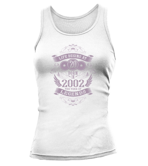 Funny sayings for the 20th birthday born in 2002 Tank top Woman