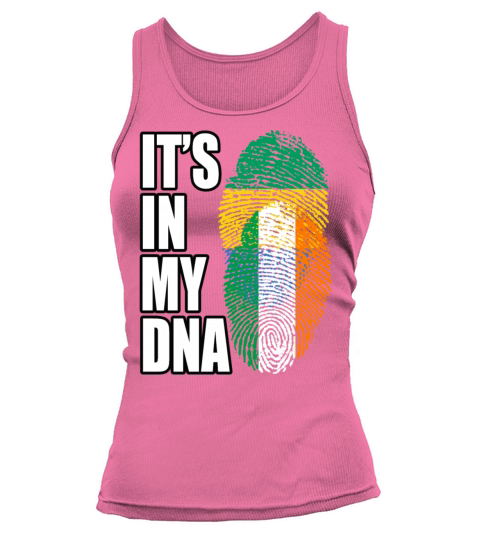 Gambian And Irish Mix Heritage DNA Flag Tank top Woman