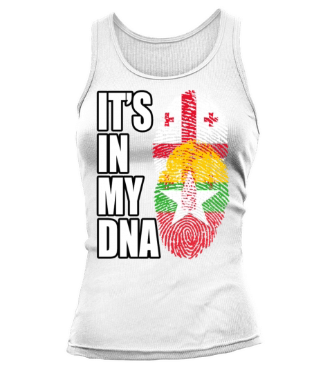 Georgian And Burmese Mix Heritage DNA Flag Tank top Woman